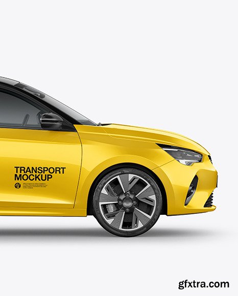 Hatchback 5-doors Mockup - Side View 62147