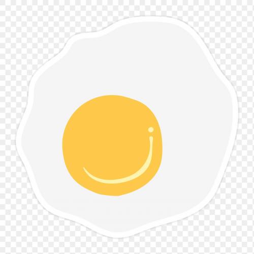 Illustration fried egg isolated on transparent background - 2034610