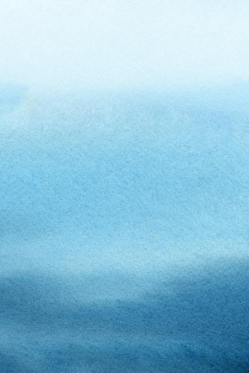 Calm blue ocean in water color banner - 2045401