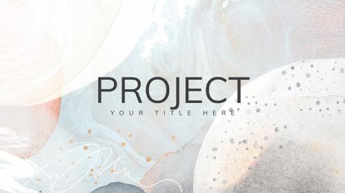 Modern Memphis project presentation template wallpaper vector - 2210512