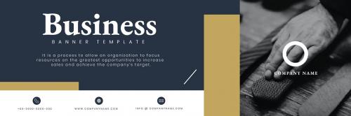 White business banner template vector - 2009595