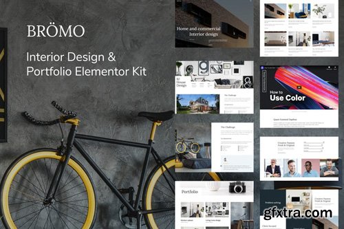 ThemeForest - Bromo v1.0 - Interior Design Portfolio Template Kit - 27128891