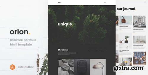 ThemeForest - Orion v1.0 - Minimal Portfolio HTML5 Template - 19389954