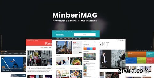 ThemeForest - MinberiMag v1.0 - Newspaper & Editorial HTML5 Magazine (Update: 17 March 18) - 21225930