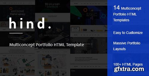 ThemeForest - Hind v1.0 - Multi-Concept Portfolio HTML Template - 27247343