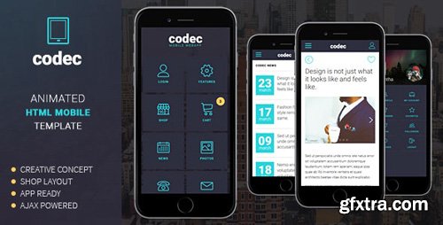 ThemeForest - Codec v1.0 - Mobile HTML Template (Update: 11 April 18) - 13586802