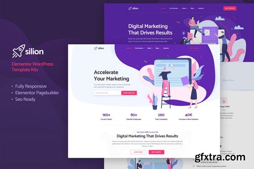 ThemeForest - Silion v1.0 - Digital Marketing Elementor Template Kit (Update: 10 May 20) - 25971635