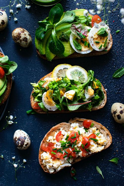 Fresh homemade open faced sandwiches recipe idea - 2269715