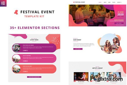 ThemeForest - Festival Events v1.0 - Elementor Template Kit - 26094698