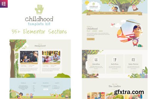 ThemeForest - Childhood v1.0 - Kids Child Care Center Template Kit - 25908361