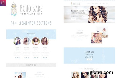 ThemeForest - Boho Babe v1.0 - Elementor Template Kit (Update: 12 May 20) - 25867495