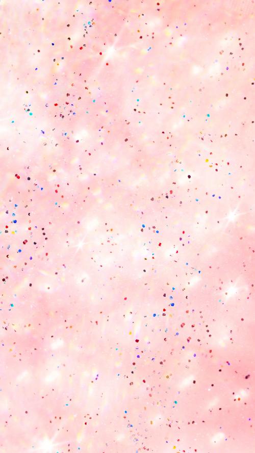 Soft pink sparkles confetti background mobile phone wallpaper - 2280726