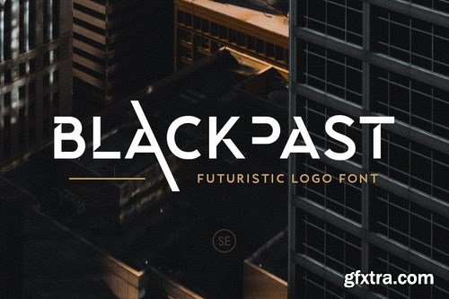 Blackpast - Futuristic Logo Font