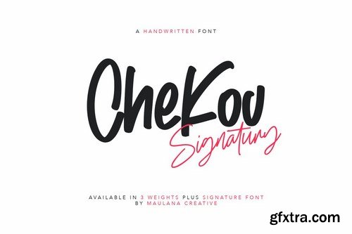 Chekov Handwritten Free Signature Font Typeface