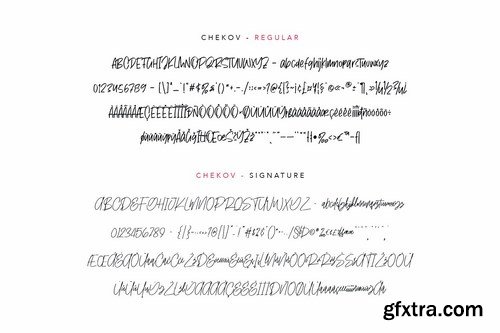 Chekov Handwritten Free Signature Font Typeface