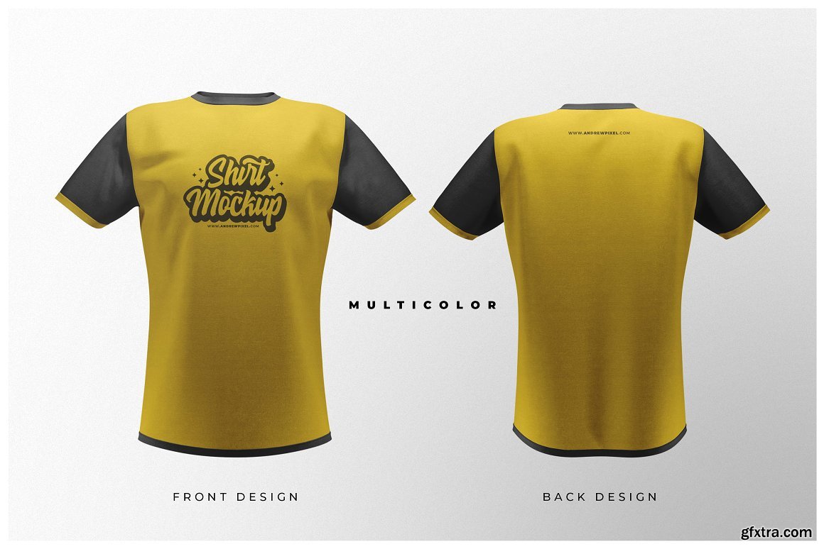 CreativeMarket - Short Sleeve T-Shirt Mockups 4831841 » GFxtra