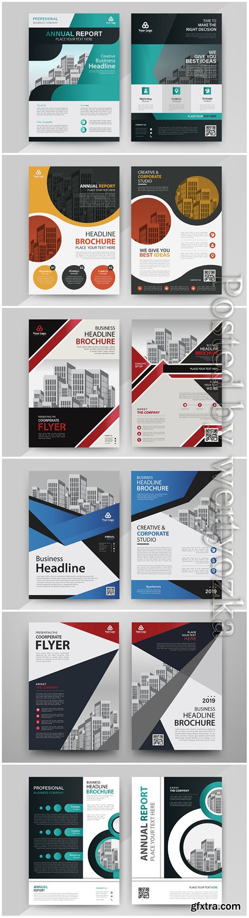 Business abstract vector brochure, annualReport, magazine