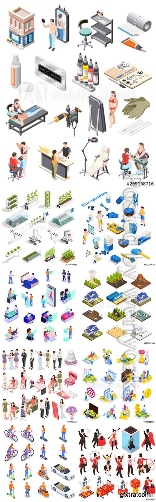 Flat isometric vector 3D concept illustration