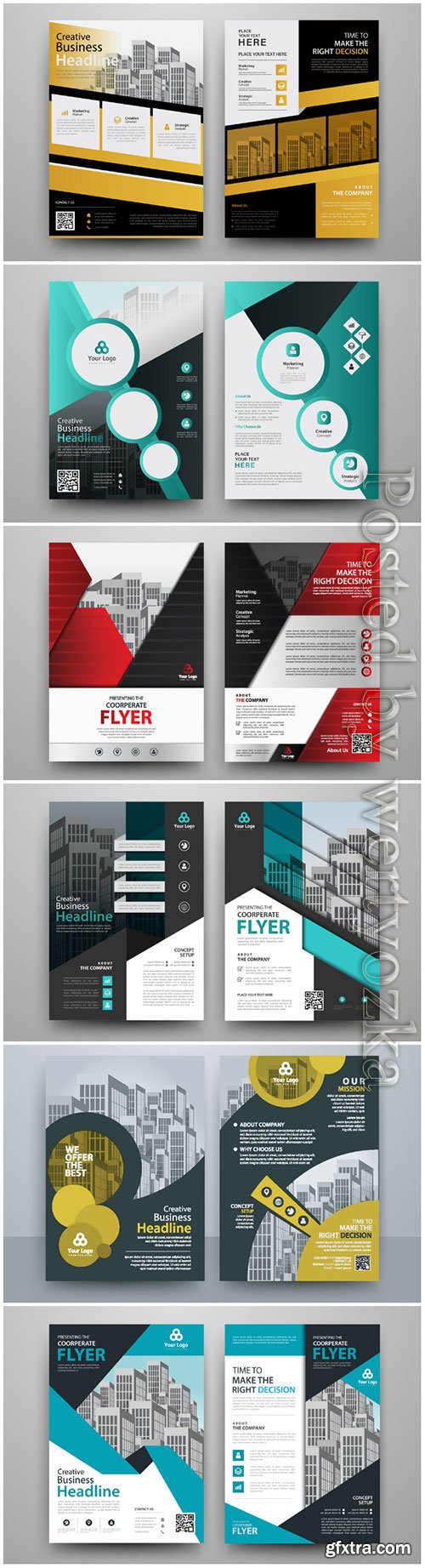 Business abstract vector brochure, annualReport, magazine