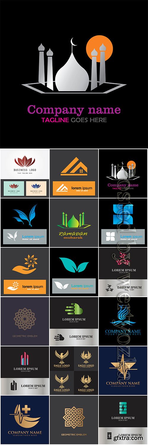 Company business logo in vector