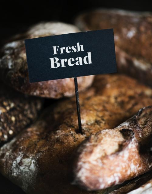 Assortment of fresh bread food photography recipe ideas - 485159