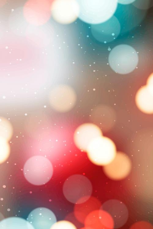 Blurry colorful Christmas bokeh light background vector - 1229740