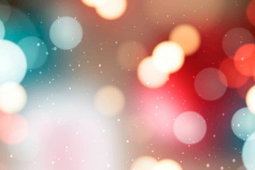 Blurry colorful Christmas bokeh light background vector - 1229752