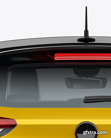 Hatchback 5-doors Mockup - Back View 62152