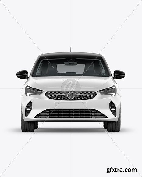 Hatchback 5-doors Mockup - Front View 62150