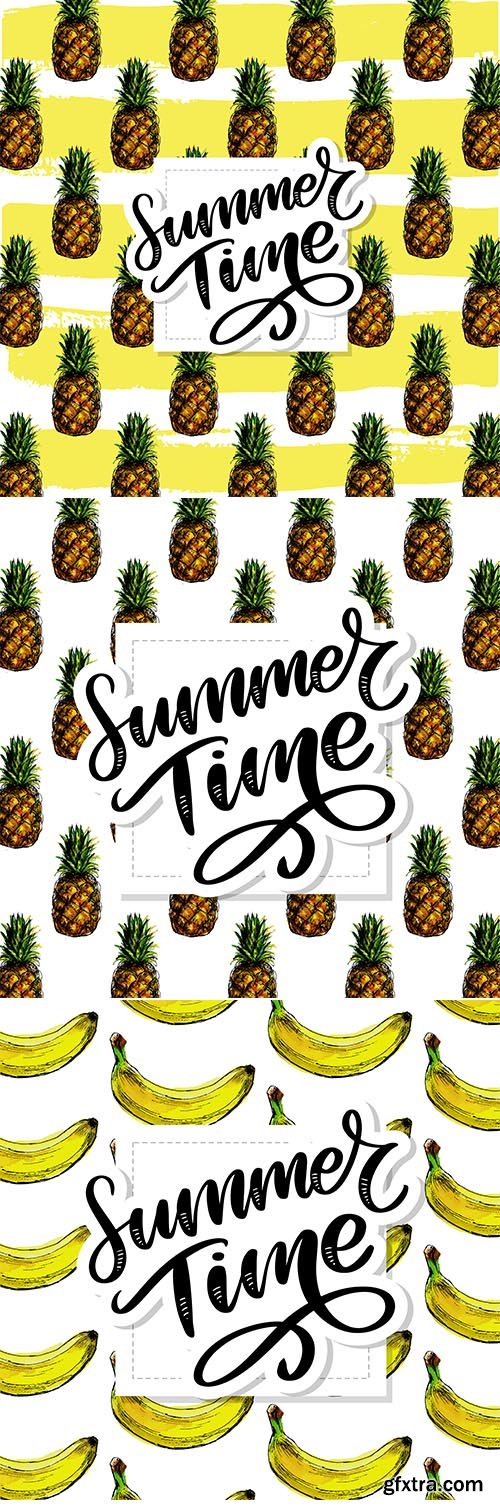 Seamless Pattern Summer Time