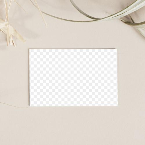 Flat lay o business card transparent png - 2257125