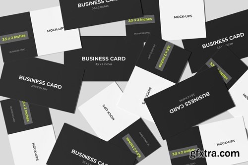 Business Card Mockup Spread Style