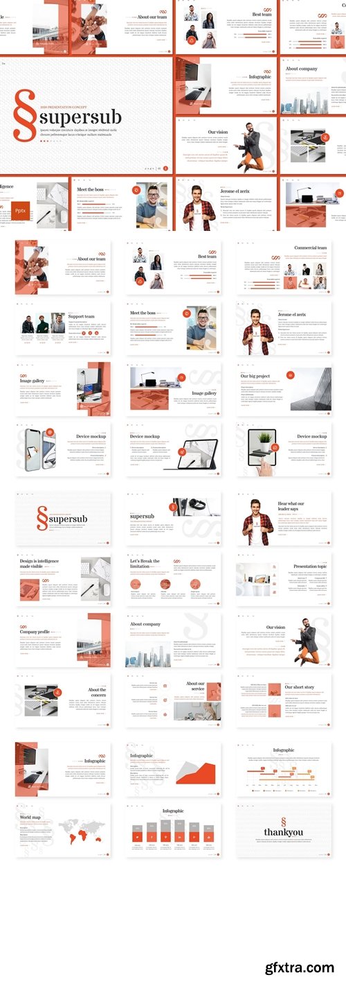 Supersub Powerpoint, Keynote and Google Slides Templates