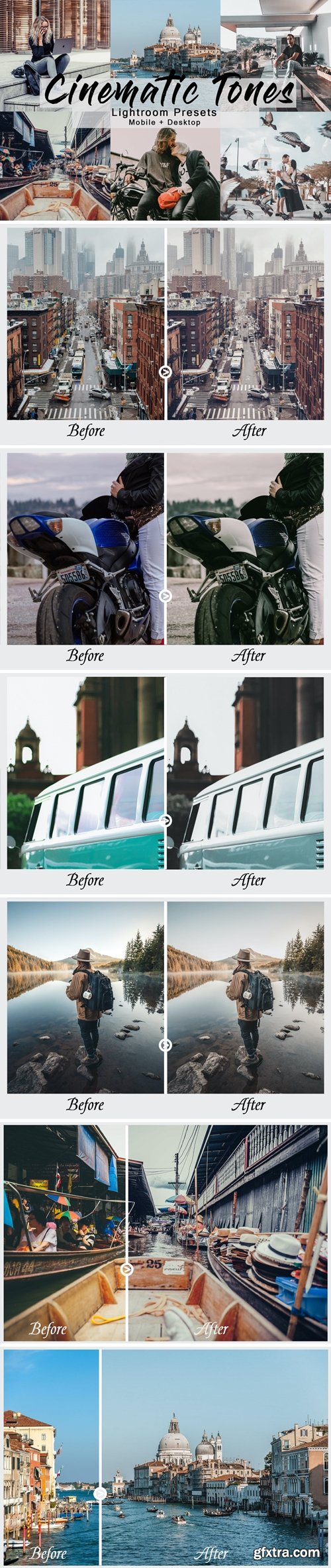 Cinematic Tones - Lightroom Presets Pack