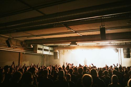 Rock band playing a concert at a live house in Europe - 2273422