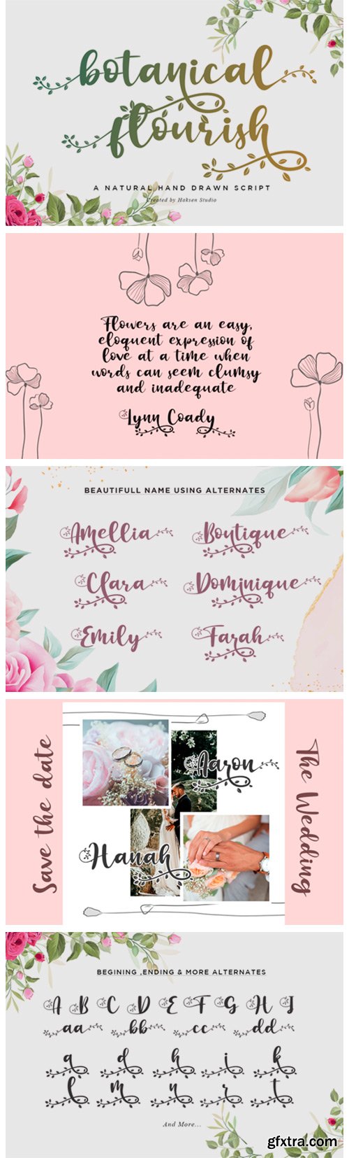 Botanical Flourish Font