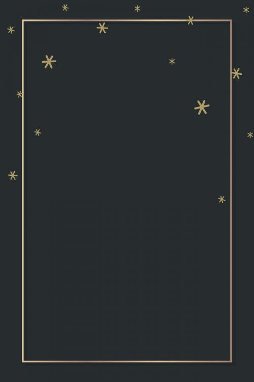 New Year shimmering star lights frame design vector - 1233682