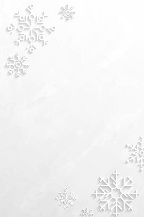 Snowflake Christmas frame on a white background vector - 1233992