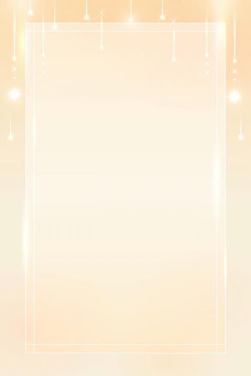 Blank rectangle gold frame vector - 1234359