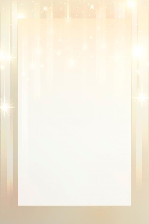 Blank rectangle gold frame vector - 1234375