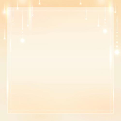 Square gold frame background vector - 1234451