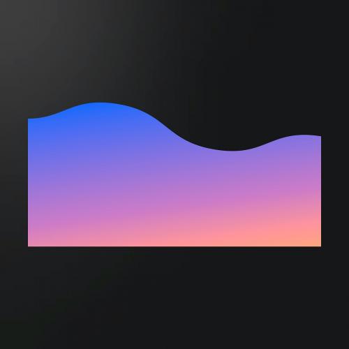 Colorful wave gradient element vector - 1235013