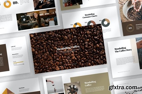 Mandailing Coffee Powerpoint, Keynote and Google Slides Templates