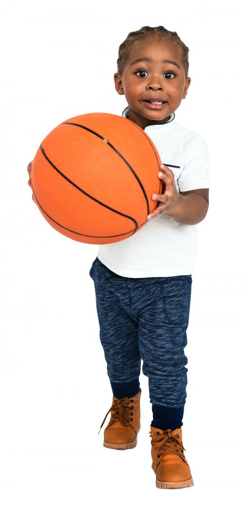 Little Kid With Basketball Concept - 4368