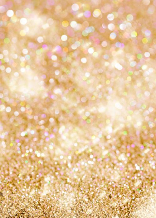 Gold glitter bokeh background invitation card - 2281186