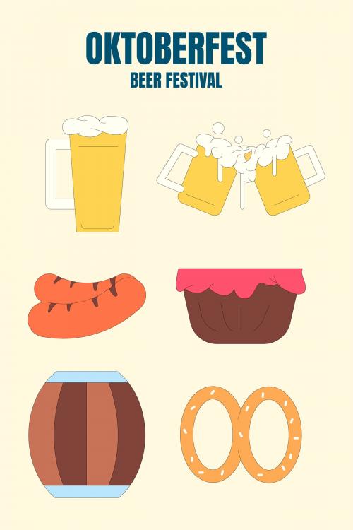 Oktoberfest beer festival celebration vector - 1178926