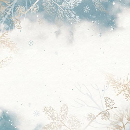 Winter background mobile phone wallpaper vector - 1229088