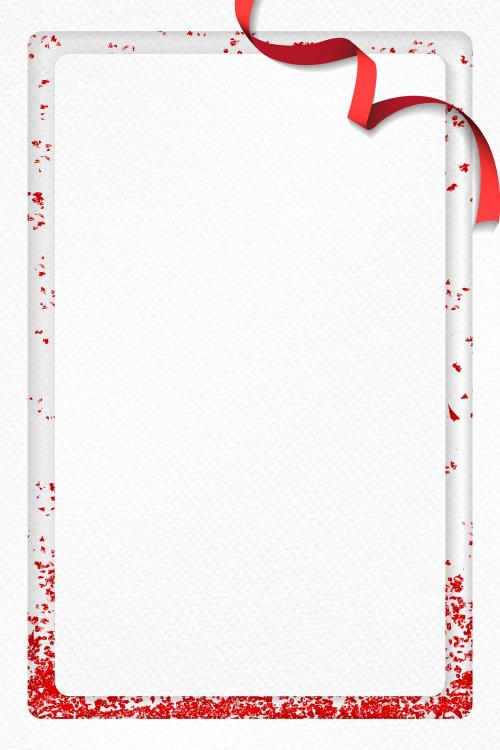 Christmas paper greeting card design with red glitter frame vector - 1229204