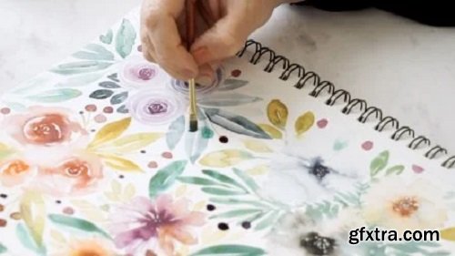 Loose Watercolor Florals: Create Beautiful DIY Name Cards