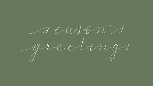 Season's greetings typography style vector - 1229824